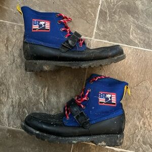 Polo Kids Blue and Black Boots